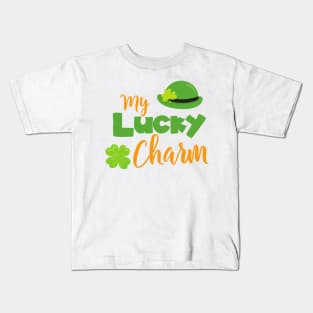 Saint Patrick's Day, Leprechaun Hat, Lucky Charm Kids T-Shirt